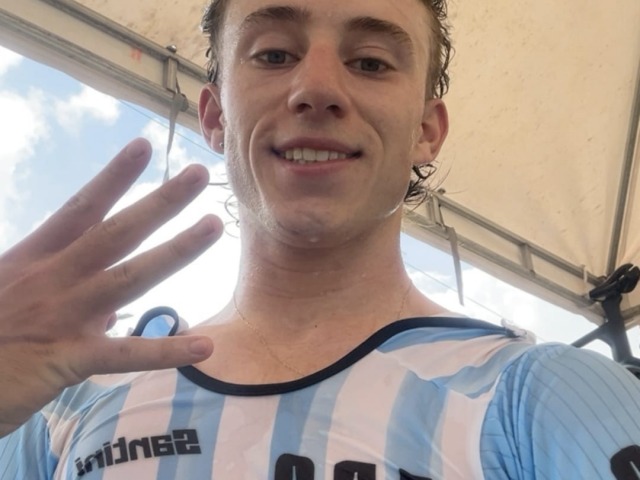 Nehu�n Erripa roz� el podio en el Panamericano de Ruta